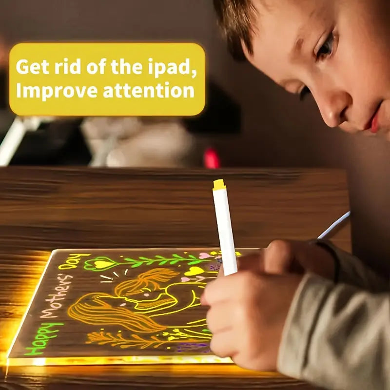 β¨ Illuminate Creativity with the Kids LED Writing Board β Fun, Learning, and Glow in One! ποΈ