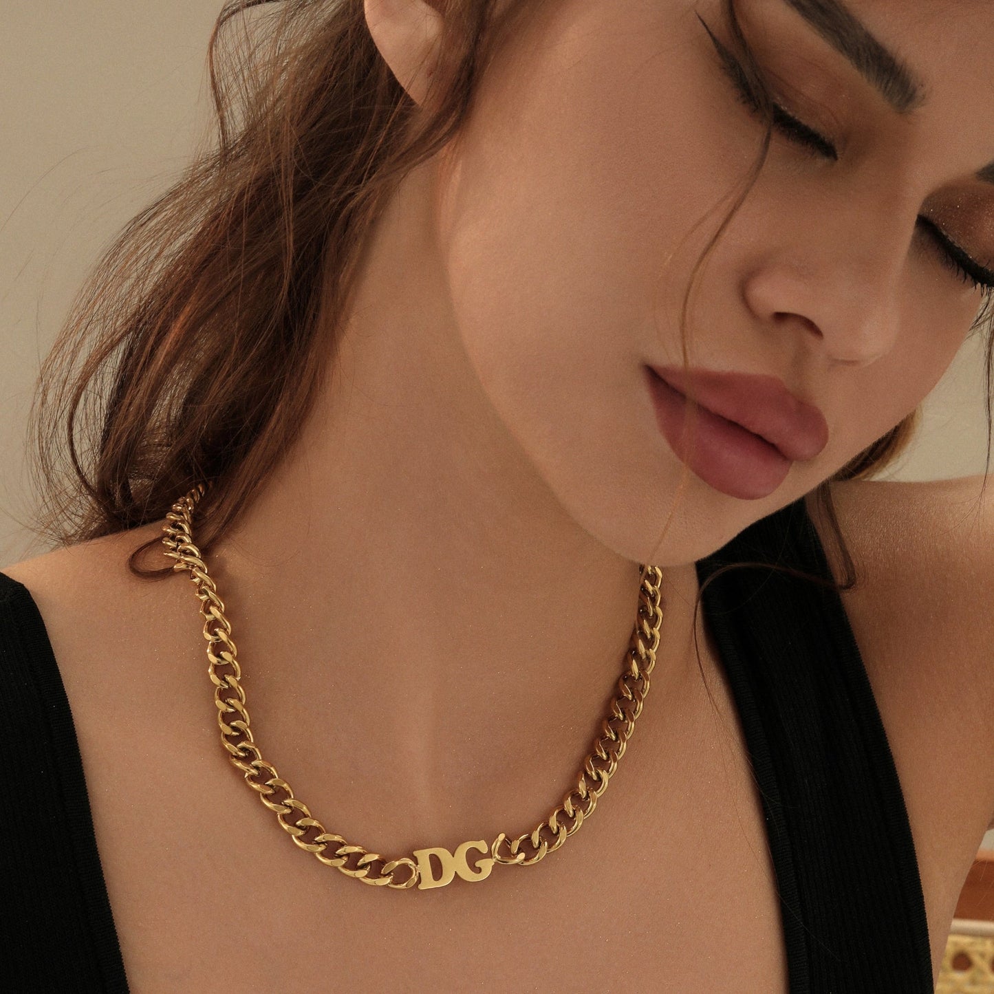 Luka Initials Cuban Chain