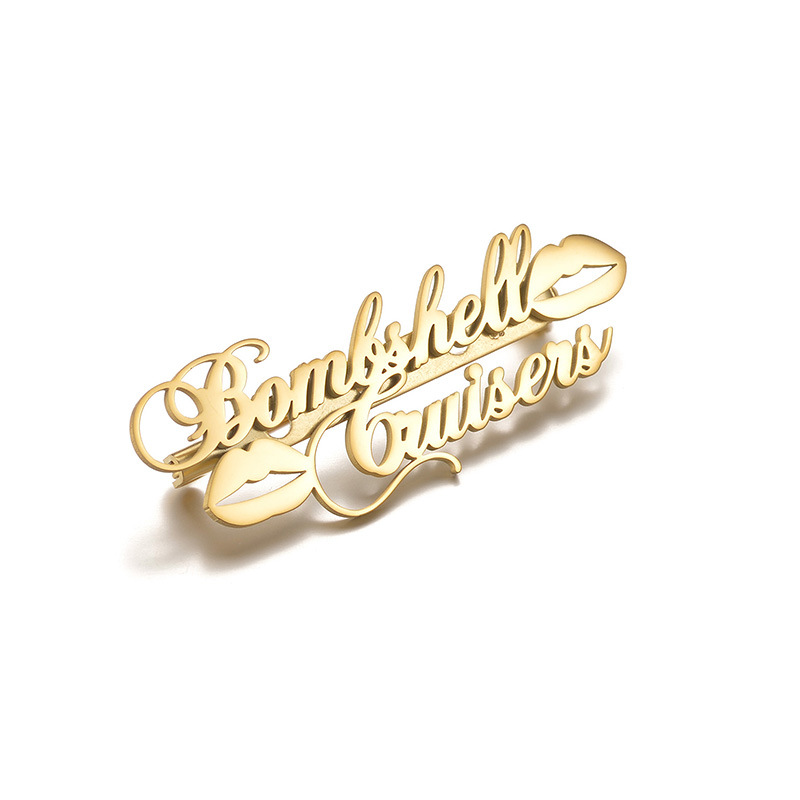 Adhara Name Brooch Personalized Brooch