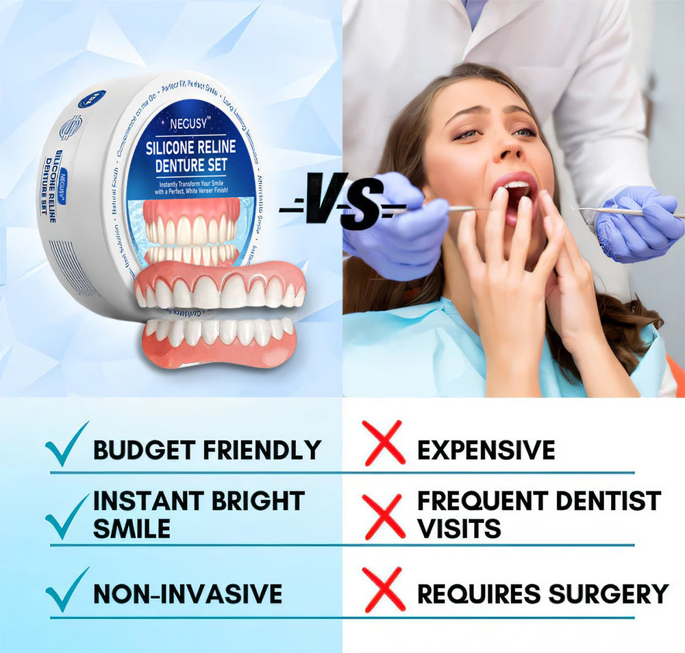 NEGUSY™ 💙Silicone Reline Denture Set(🔥Limited time discount 70%🔥)
