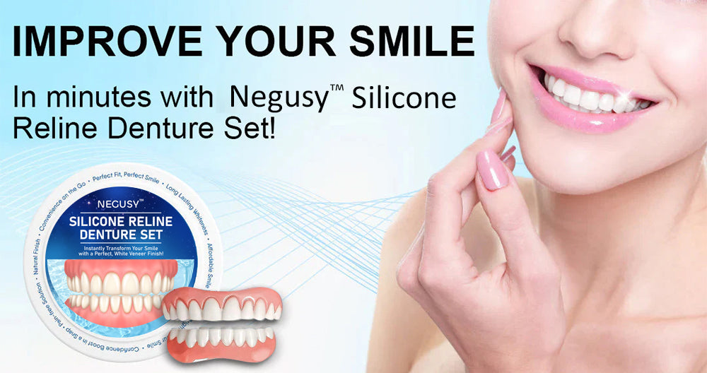 NEGUSY™ 💙Silicone Reline Denture Set(🔥Limited time discount 70%🔥)