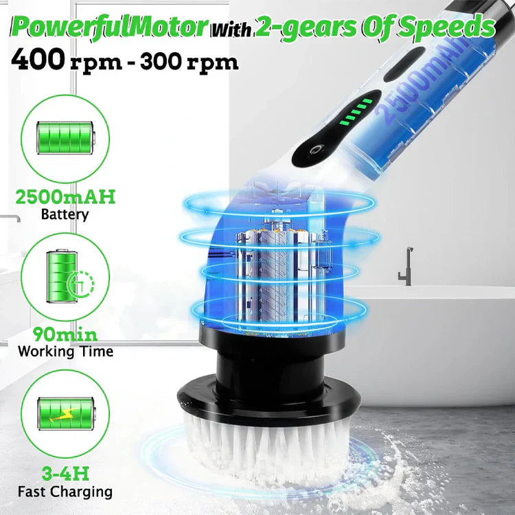 ✨ 8 in 1 Electric Scrubber for Effortless Cleaning🧽🌀