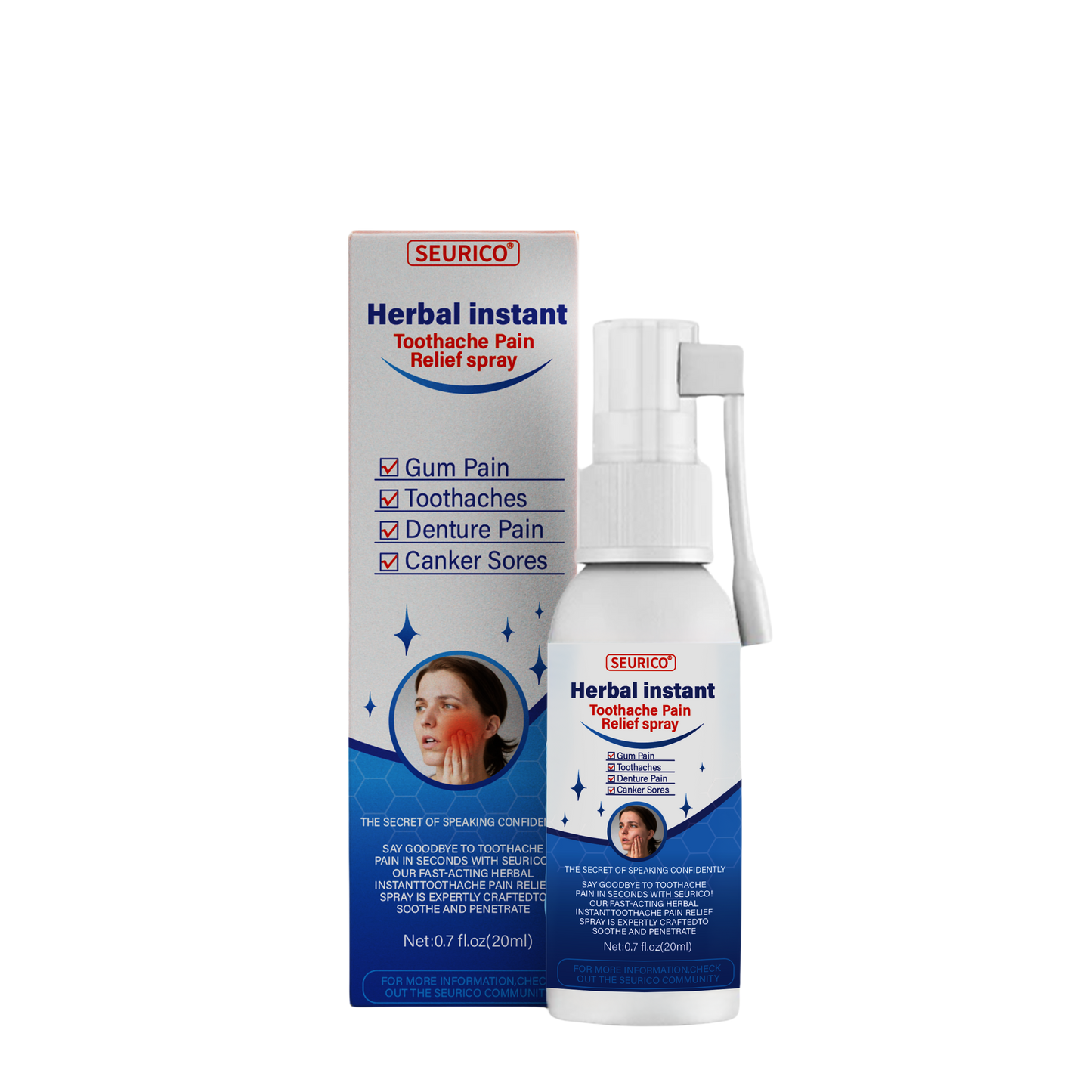 Seurico™ Herbal Instant Toothache Pain Relief Spray
