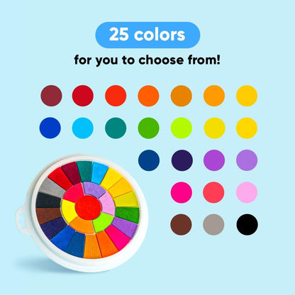 KidsFun Finger Painting Kit ~ Vibrant Colors, Mess-Free Fun