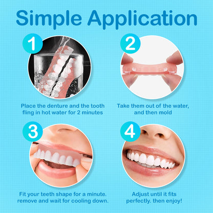 [Official Brand Store] Seamless Smile Silicone Denture Kit ⚡🔥Limited Time Only: Get 50% Off Now!🎁
