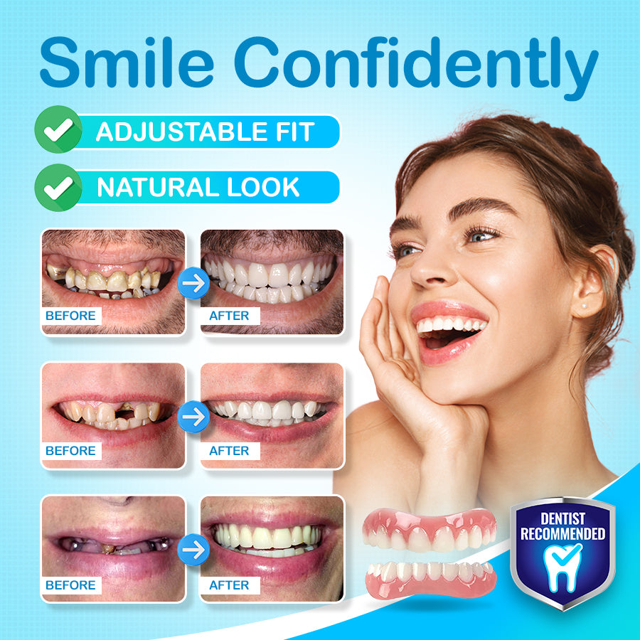 [Official Brand Store] Seamless Smile Silicone Denture Kit ⚡🔥Limited Time Only: Get 50% Off Now!🎁